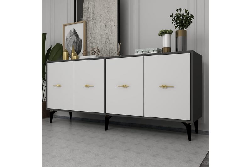 Thyros Konsollbord 180 cm - Antrasitt/Hvit - Møbler - Bord - Avlastningsbord & sidobord - Konsollbord & gangbord