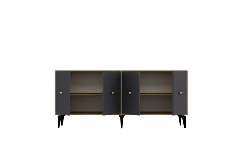 Thyros Konsollbord 180 cm - Eik/Antrasitt - Møbler - Bord - Avlastningsbord & sidobord - Konsollbord & gangbord