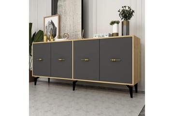 Thyros Konsollbord 180 cm - Eik/Antrasitt - Møbler - Bord - Avlastningsbord & sidobord - Konsollbord & gangbord