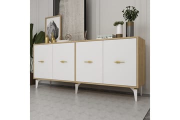 Thyros Konsollbord 180 cm - Eik/Hvit - Møbler - Bord - Avlastningsbord & sidobord - Konsollbord & gangbord