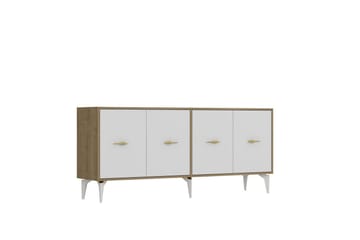 Thyros Konsollbord 180 cm - Eik/Hvit - Møbler - Bord - Avlastningsbord & sidobord - Konsollbord & gangbord