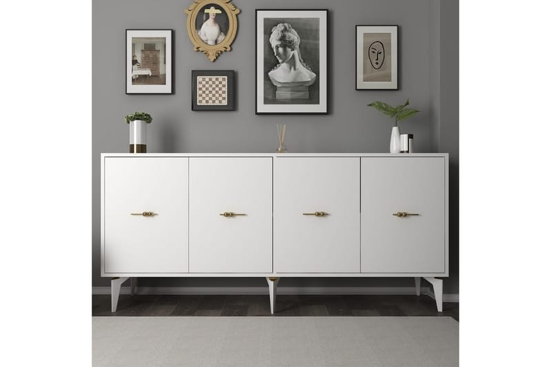 Thyros Konsollbord 180 cm - Hvit - Møbler - Bord - Avlastningsbord & sidobord - Konsollbord & gangbord