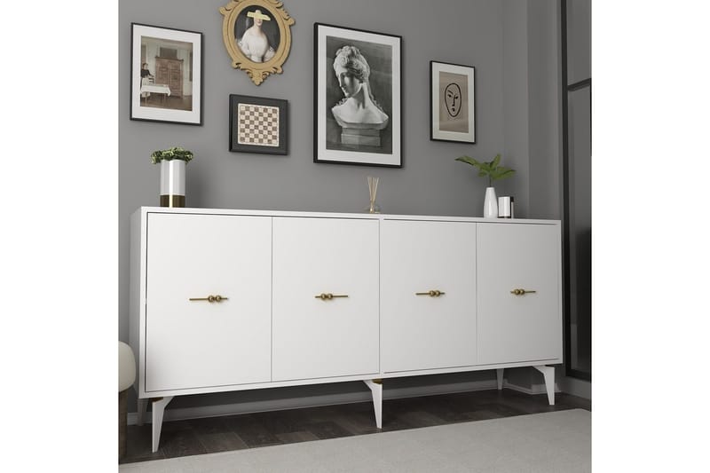 Thyros Konsollbord 180 cm - Hvit - Møbler - Bord - Avlastningsbord & sidobord - Konsollbord & gangbord