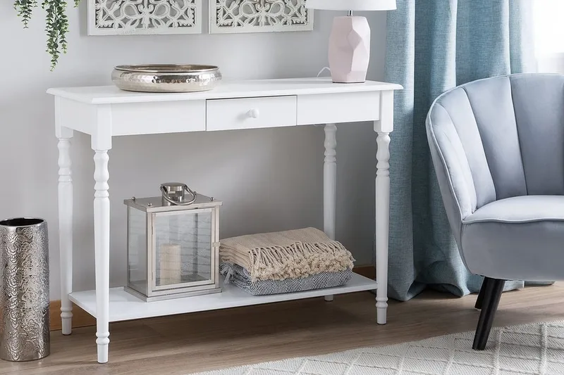 Tobago Avlastningsbord 102 cm - Hvit - Møbler - Bord - Avlastningsbord & sidobord - Konsollbord & gangbord