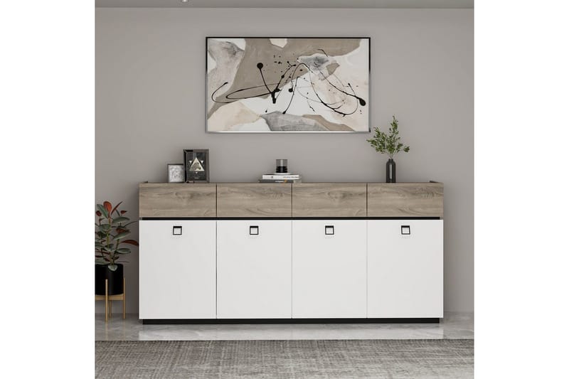 Tolwin Konsollbord 180 cm - Svart/Hvit - Møbler - Bord - Avlastningsbord & sidobord - Konsollbord & gangbord