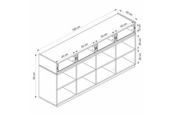 Tolwin Konsollbord 180 cm - Svart/Hvit - Møbler - Bord - Avlastningsbord & sidobord - Konsollbord & gangbord