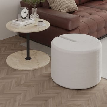 Torven Sett med sidebord 43x47x43 cm - Travertin - Møbler - Bord - Avlastningsbord & sidobord - Brettbord og småbord