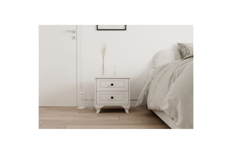 Torvenn Nattbord 45 cm - Matt Hvit - Møbler - Bord - Avlastningsbord & sidobord - Sengebord & nattbord