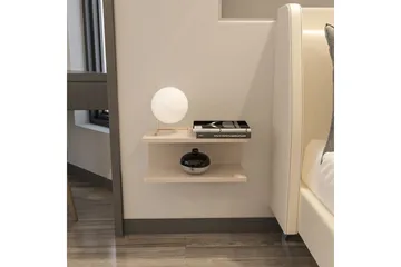 Torvic Nattbord 45 cm - Beige - Møbler - Bord - Avlastningsbord & sidobord - Sengebord & nattbord