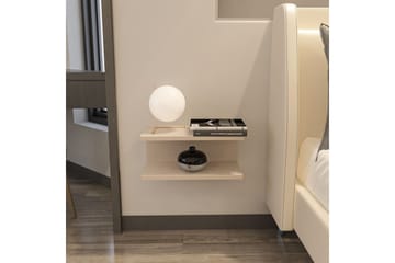 Torvic Nattbord 45 cm - Beige - Møbler - Bord - Avlastningsbord & sidobord - Sengebord & nattbord