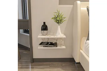 Torvic Nattbord 45 cm - Hvit - Møbler - Bord - Avlastningsbord & sidobord - Sengebord & nattbord