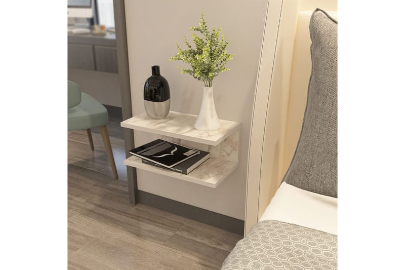 Torvic Nattbord 45 cm - Hvit - Møbler - Bord - Avlastningsbord & sidobord - Sengebord & nattbord