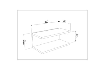 Torvic Nattbord 45 cm - Hvit - Møbler - Bord - Avlastningsbord & sidobord - Sengebord & nattbord