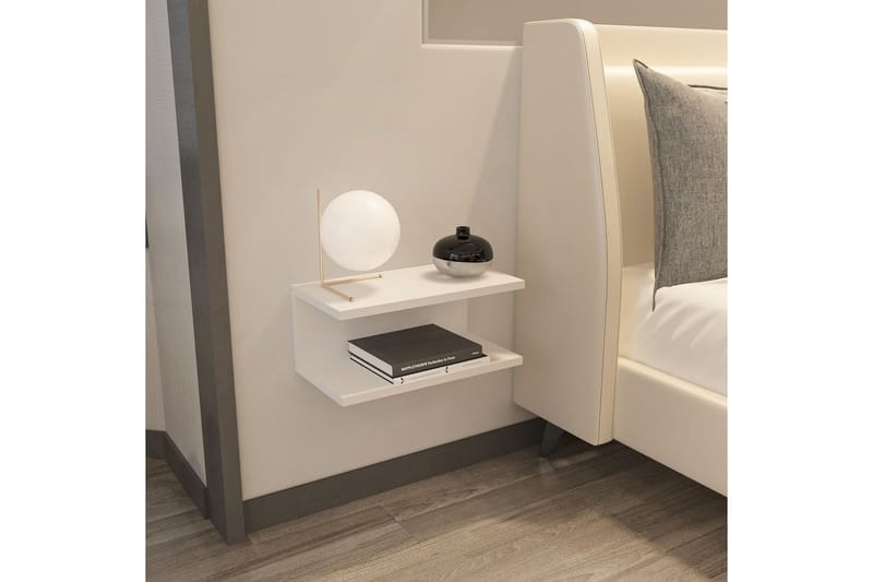Torvic Nattbord 45 cm - Hvit - Møbler - Bord - Avlastningsbord & sidobord - Sengebord & nattbord