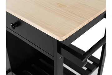 Trapani Serveringsbord 75 cm - Svart - Oppbevaring - Oppbevaringsmøbler - Kjøkkenøy