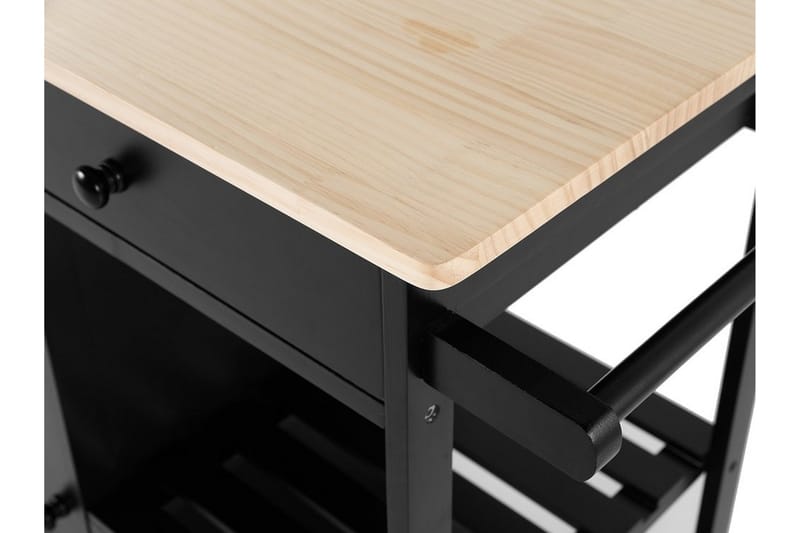 Trapani Serveringsbord 75 cm - Svart - Oppbevaring - Oppbevaringsmøbler - Kjøkkenøy