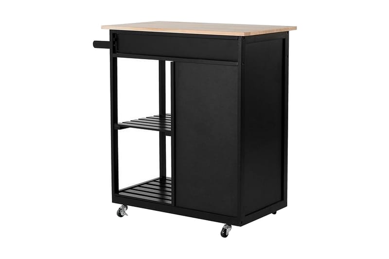 Trapani Serveringsbord 75 cm - Svart - Oppbevaring - Oppbevaringsmøbler - Kjøkkenøy