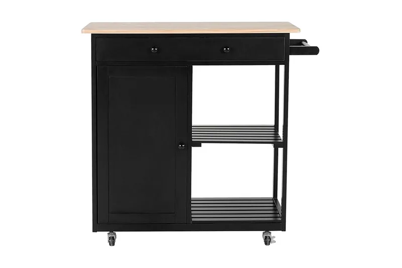 Trapani Serveringsbord 75 cm, Svart