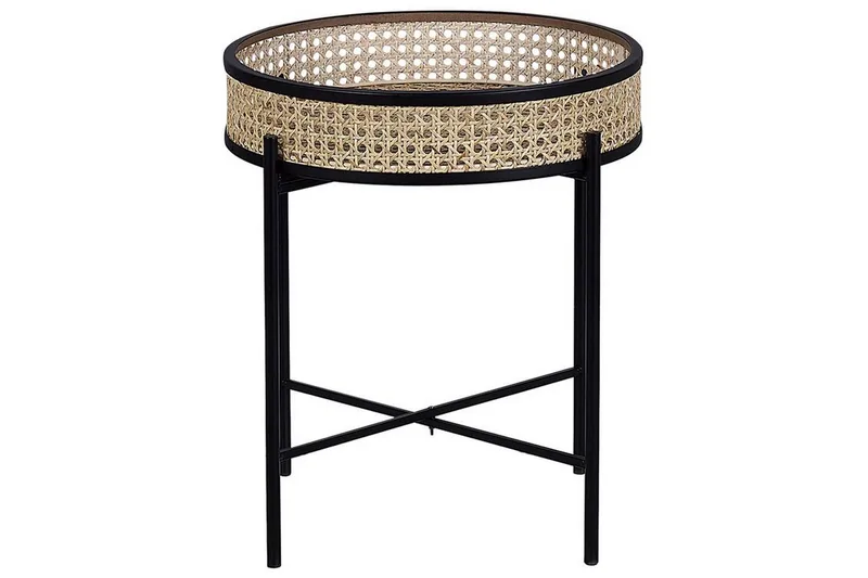 Tulbing Sidebord 36 cm, Natur/Beige/Svart