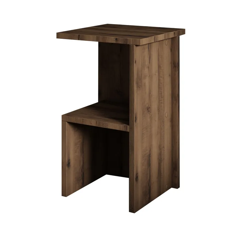 Tunel Nattbord 29,6x50x29,6 cm, Antikk valnøtt