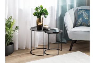 Twins Avlastningsbord 2 St 40 | 40 cm - Svart - Møbler - Bord - Avlastningsbord & sidobord - Settbord