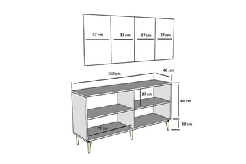 Ulmar Konsollbord 150 cm - Hvit - Møbler - Bord - Avlastningsbord & sidobord - Konsollbord & gangbord
