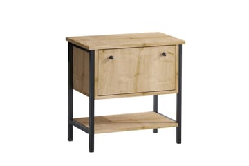 Valery Nattbord 55 cm - Eik/Sort - Møbler - Bord - Avlastningsbord & sidobord - Sengebord & nattbord