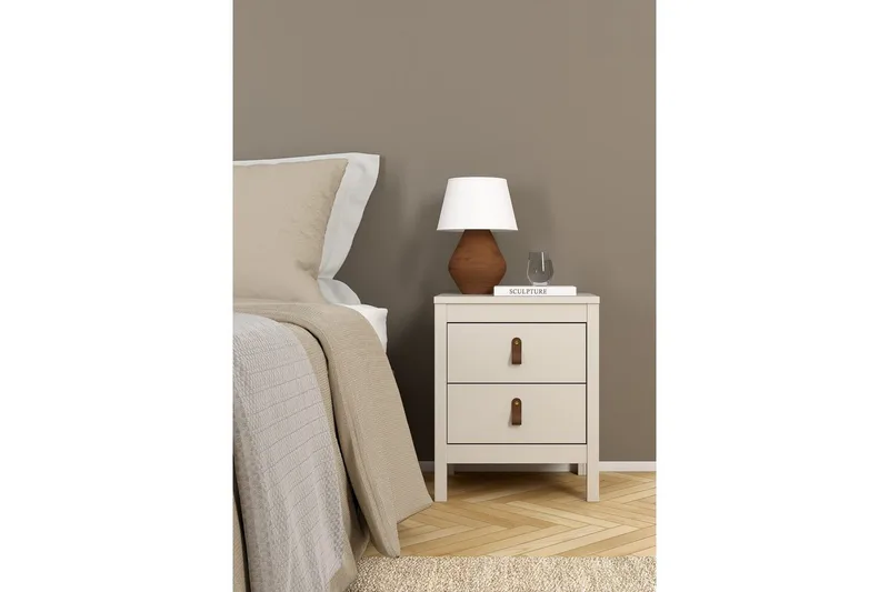 Vallvidera Sengebord 44 cm - Beige - Møbler - Bord - Avlastningsbord & sidobord - Sengebord & nattbord
