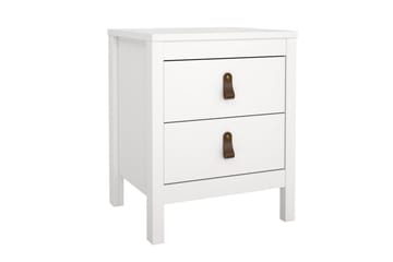 Vallvidera Sengebord 44 cm - Hvit - Møbler - Bord - Avlastningsbord & sidobord - Sengebord & nattbord