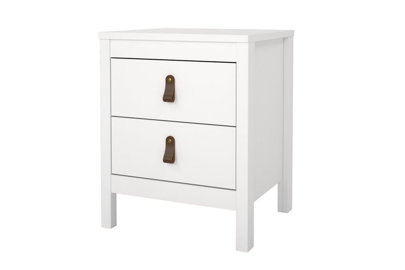 Vallvidera Sengebord 44 cm - Hvit - Møbler - Bord - Avlastningsbord & sidobord - Sengebord & nattbord