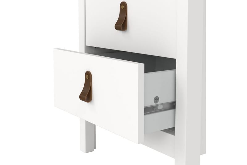 Vallvidera Sengebord 44 cm - Hvit - Møbler - Bord - Avlastningsbord & sidobord - Sengebord & nattbord