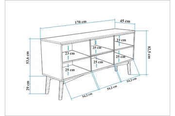 Valsot Konsollbord 170 cm - Valnøtt - Oppbevaring - Oppbevaringsmøbler - Sideboard & skjenk