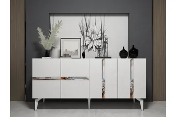 Vania Konsollbord 150 cm - Hvit/Sølv - Møbler - Bord - Avlastningsbord & sidobord - Konsollbord & gangbord