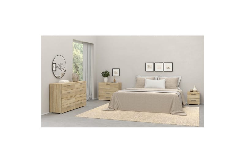Vansu Nattbord 40 cm - Natur - Møbler - Bord - Avlastningsbord & sidobord - Sengebord & nattbord