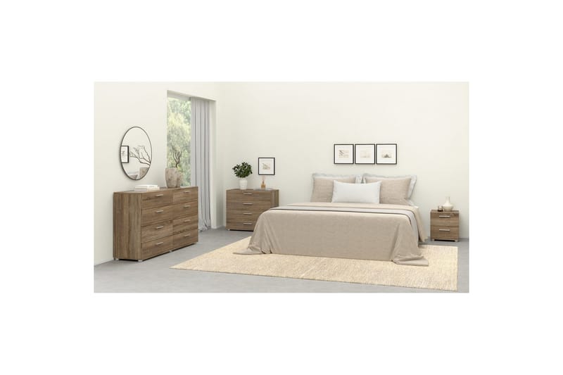 Vansu Nattbord 40 cm - Natur - Møbler - Bord - Avlastningsbord & sidobord - Sengebord & nattbord