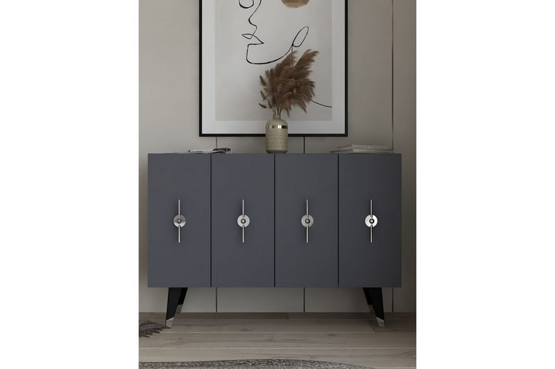 Varen Konsollbord 120 cm - Sølv/Antrasitt - Møbler - Bord - Avlastningsbord & sidobord - Konsollbord & gangbord