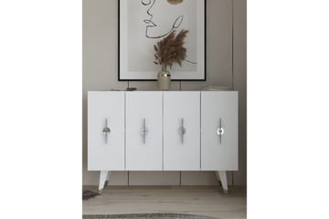 Varen Konsollbord 120 cm - Sølv/Hvit - Møbler - Bord - Avlastningsbord & sidobord - Konsollbord & gangbord