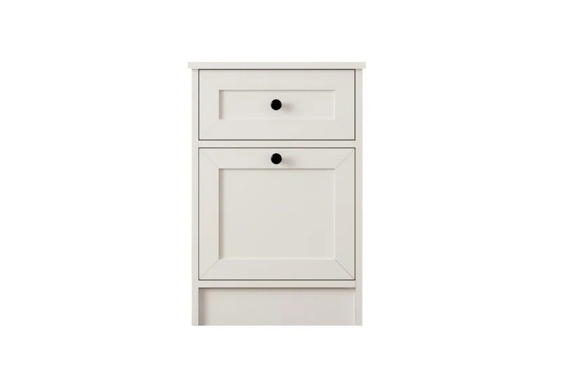 Varion Nattbord 45 cm, Matt Hvit