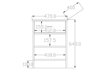 Varion Nattbord 45 cm - Matt Hvit - Møbler - Bord - Avlastningsbord & sidobord - Sengebord & nattbord