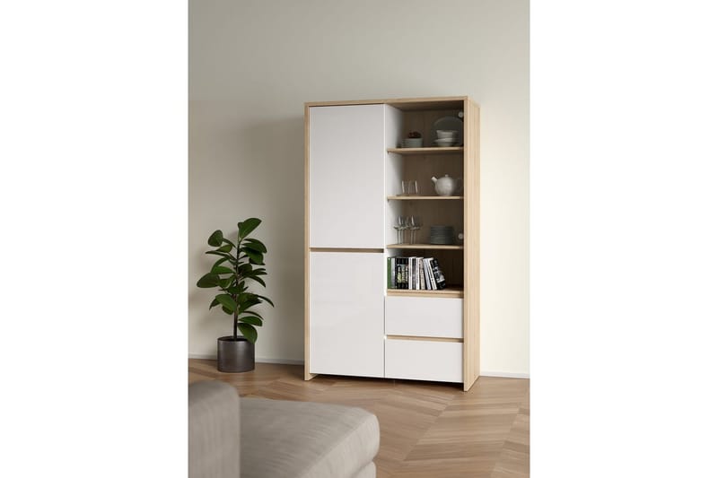 Varun Konsollbord 100 cm - Hvit/Natur - Møbler - Bord - Avlastningsbord & sidobord - Konsollbord & gangbord