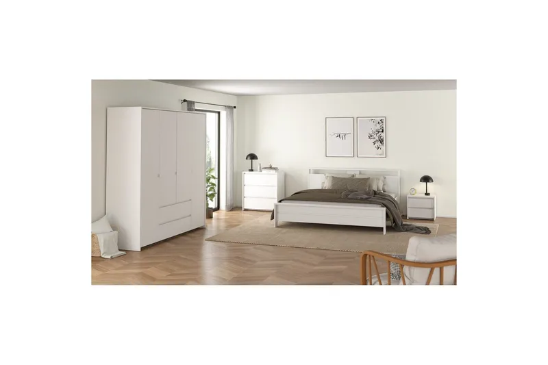 Varun Sengebord 52 cm - Hvit - Møbler - Bord - Avlastningsbord & sidobord - Sengebord & nattbord