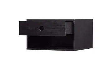 Vegghengt nattbord Nancy - Svart - Møbler - Bord - Avlastningsbord & sidobord - Sengebord & nattbord