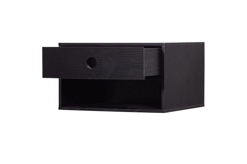 Vegghengt nattbord Nancy - Svart - Møbler - Bord - Avlastningsbord & sidobord - Sengebord & nattbord