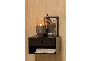 Vegghengt nattbord Nancy - Svart - Møbler - Bord - Avlastningsbord & sidobord - Sengebord & nattbord