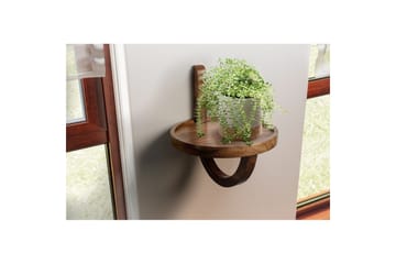 Vegghylle Wohnling Rundt heltre veggmontert nattbord i landstil - Møbler - Bord - Avlastningsbord & sidobord - Sengebord & nattbord