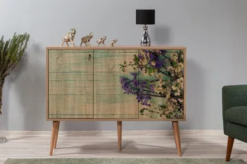 Vellavie Skjenk Kirsebærblomst - Brun/Grønn - Møbler - Bord - Avlastningsbord & sidobord
