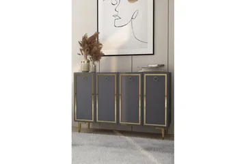 Velorae Konsollbord 120 cm - Antrasitt/Gull - Møbler - Bord - Avlastningsbord & sidobord - Konsollbord & gangbord