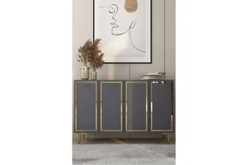 Velorae Konsollbord 120 cm - Antrasitt/Gull - Møbler - Bord - Avlastningsbord & sidobord - Konsollbord & gangbord