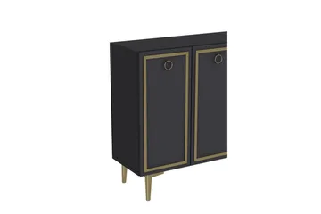 Velorae Konsollbord 120 cm - Antrasitt/Gull - Møbler - Bord - Avlastningsbord & sidobord - Konsollbord & gangbord