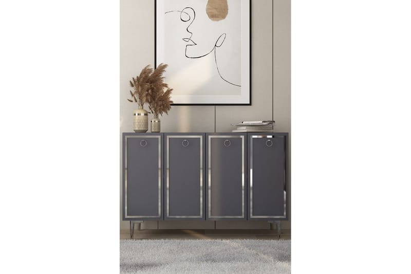 Velorae Konsollbord 120 cm - Antrasitt/Sølv - Møbler - Bord - Avlastningsbord & sidobord - Konsollbord & gangbord